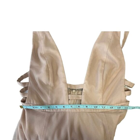 Fame And Partners The Duff Long Sheer Cut Out Formal Dress 8 - Picture 9 of 12